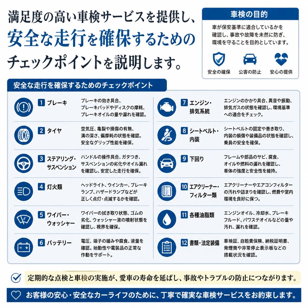 4. 高品質な車検サービス