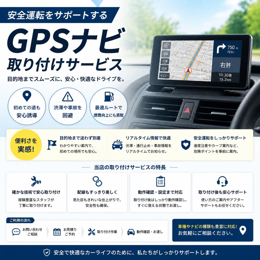 5. GPSナビ取り付けのメリット